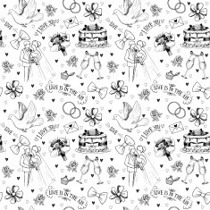 Hand drawn love symbols N12