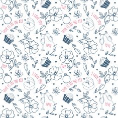 Hand drawn love symbols N15
