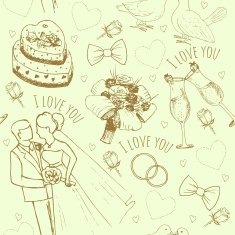 Hand drawn love symbols N42