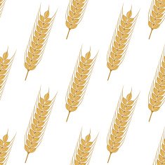 Golden ears of wheat seamless pattern