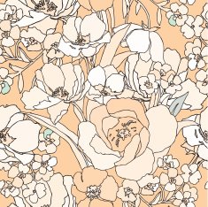 Seamless pattern with flowers rose N36