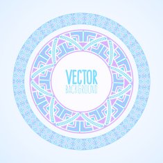 Ornated frame vector background based on ukrainian embroidered border N2