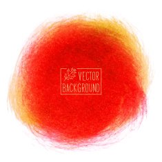 Orange colored paint background - Vector Illustration