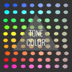 Abstract tone set of splash watercolor Vector