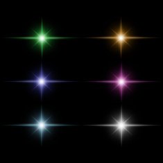 set of Star burst light beam vector