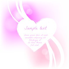 Grunge valentine card with hand drawn text