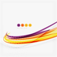 Purple and orange color lines on white N11