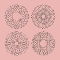 Guilloche vector elements