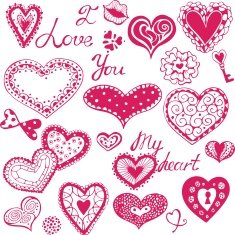 Set of hearts N9