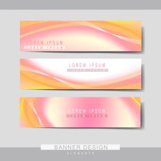 abstract banner template set design N2