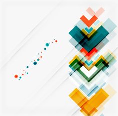 Clean colorful unusual geometric pattern design N221