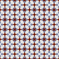 Colored retro geometric seamless pattern