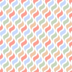 Background with stylized petals in retro colors