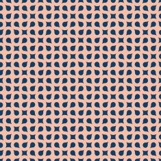 Curved geometric seamless pattern