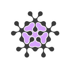 Abstract flower - design element (variation 2)