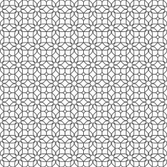 Monochrome seamless pattern in oriental style - variation 4