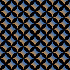 Dark seamless geometric pattern with circles N2