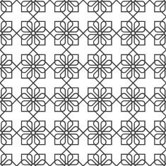 Delicate seamless pattern in oriental style - variation 2
