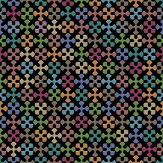 Dark geometric seamless pattern
