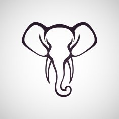 elephant logo vector