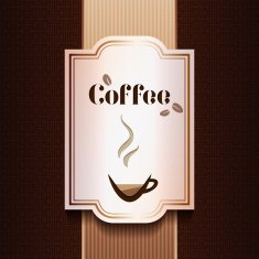 Vector coffee label N28