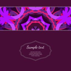 abstract vector template with ornamental element