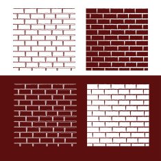 brick wall vector background