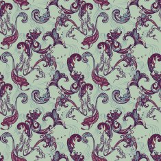 seamless decorative floral pattern N4