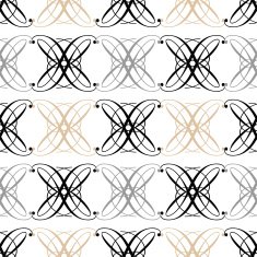 Seamless antique pattern ornament geometric background Repeating in white