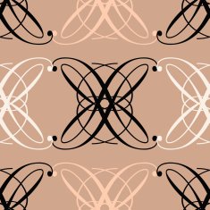 Seamless antique pattern ornament geometric background Repeating in brown