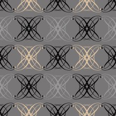 Seamless antique pattern ornament geometriÑ stylish background Repeating in gray