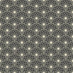 Floral seamless pattern on grey background