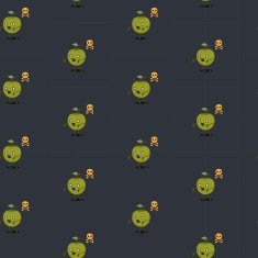 Seamless apple pattern illustration
