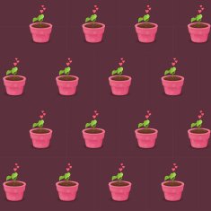 Love plants pattern N3