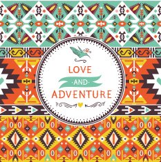 Seamless bright pattern in navajo style N2