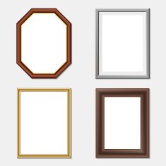 Vector wooden frame set