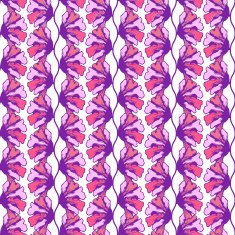 Stylized colorful flower seamless pattern for your design Graphic vector N2