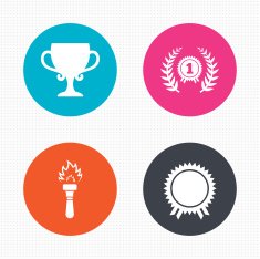First place award cup icons Prize for winner N4