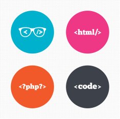 Programmer coder glasses HTML markup language N2 free image download