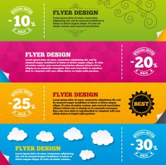 Sale discount icons Special offer price signs N23