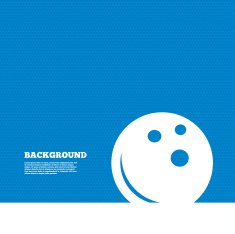 Bowling ball sign icon Bowl symbol