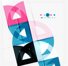 Semicircle triangle pattern N325