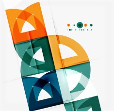 Semicircle triangle pattern N326
