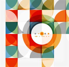 Semicircle triangle pattern N333