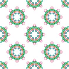Seamless vector geometric abstract pattern Creative round shapes made of N79
