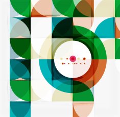 Semicircle triangle pattern N344