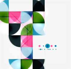 Semicircle triangle pattern N346