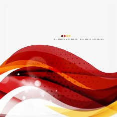 Red orange bright feather lines concept N9
