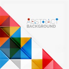 Abstract geometric background Modern overlapping triangles N357