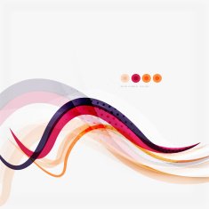 Purple and orange color lines on white N14